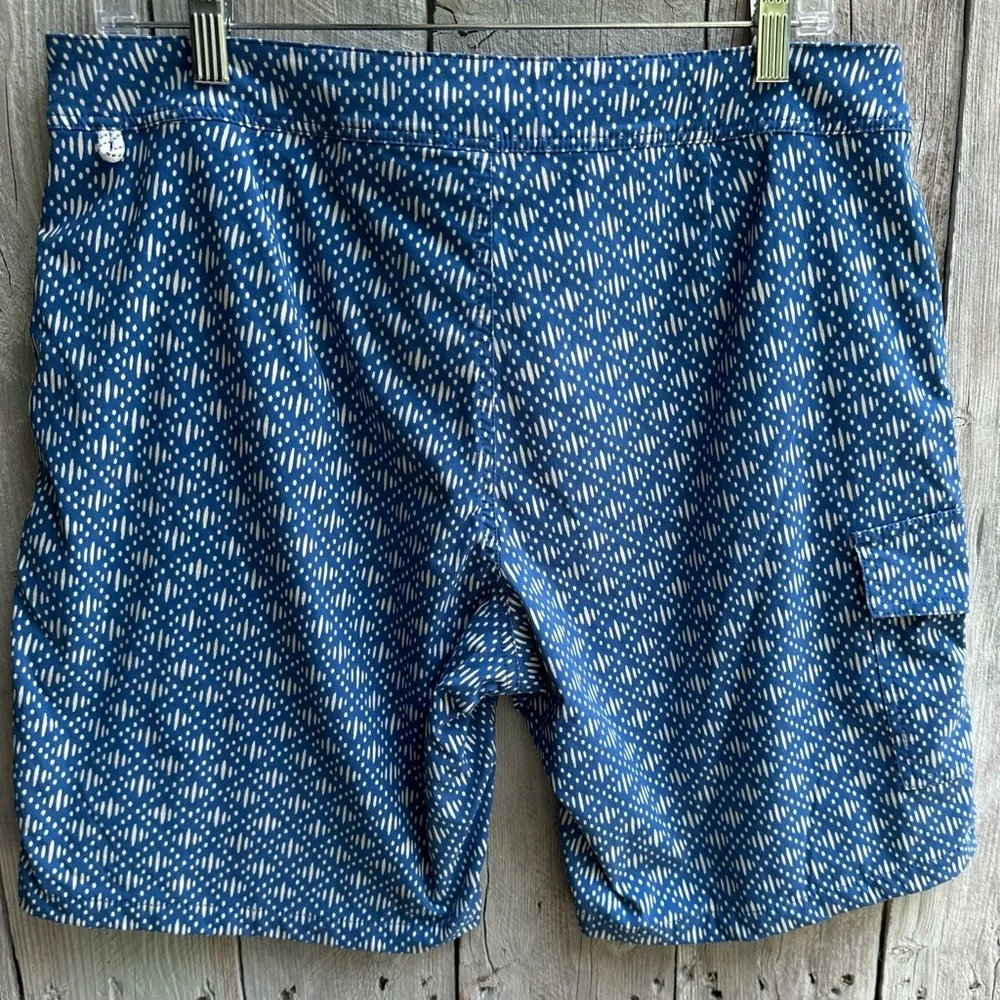 Men's J. Crew All Over‎ Pattern Cargo Swim Trunks Size 32 8